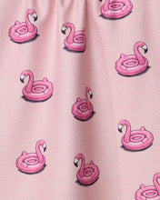 Load image into Gallery viewer, Flamingo Floatie Tea Towel
