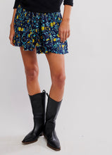 Load image into Gallery viewer, Third Charm Printed Mini Skirt in Navy Combo
