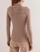 Load image into Gallery viewer, Good Good Stripe Turtleneck in Otter
