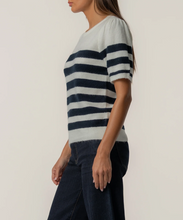 Load image into Gallery viewer, Monika Stripe Sweater in Cream/Navy
