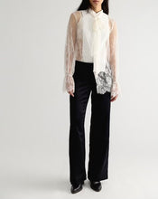 Load image into Gallery viewer, Time Flies Satin Trouser in Black

