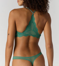 Load image into Gallery viewer, Fiona Mesh Front-Close Racerback Bralette in Frosty Spruce
