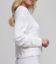 Load image into Gallery viewer, CozyChic Ultra Lite Pointelle Cardigan in Pearl
