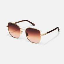 Load image into Gallery viewer, Uptown in Brushed Gold Frame / Maple Honey Lens

