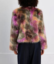 Load image into Gallery viewer, Frances Faux Fur Jacket in Multicolor
