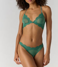 Load image into Gallery viewer, Fiona Mesh Front-Close Racerback Bralette in Frosty Spruce
