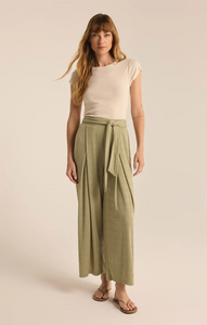 Isla Pucker Knit Pant in Meadow