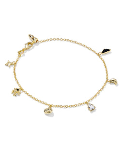 Kendra Scott Halloween Delicate Bracelet in Gold Multi Mix