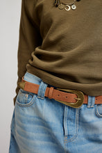 Load image into Gallery viewer, Cannon Suede Belt in Cognac
