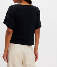 Load image into Gallery viewer, Waterfall Cowl-Neck Top in Black
