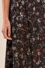 Load image into Gallery viewer, Fiona Midi Skirt in Black Floral Mix
