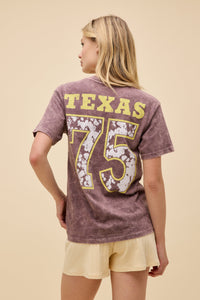 Willie Nelson Red Headed Stranger Weekend Tee in Brown Stone Acid