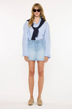 Load image into Gallery viewer, Mid Rise Denim Skirt in Medium Wash
