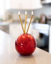Load image into Gallery viewer, Neva Vase - Red Metallic Candle Holder
