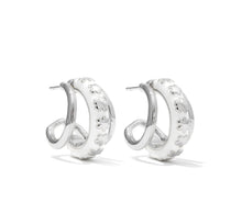 Load image into Gallery viewer, Kendra Scott Jane Silver Convertible Huggie Earring in White Enamel
