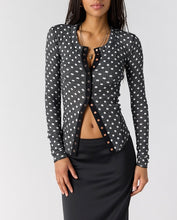 Load image into Gallery viewer, Going Places Printed Cardi in Dots - Black Combo
