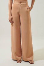 Load image into Gallery viewer, Chelsea Belted Wide Leg Trousers in Camel
