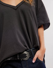 Load image into Gallery viewer, Nina V-Neck Tee in Black
