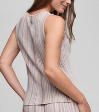Load image into Gallery viewer, CozyChic Ultra Lite Lurex Rib Tank in Taupe Multi
