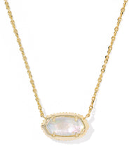Load image into Gallery viewer, Kendra Scott Elisa Bow Gold Pendant Necklace in Ivory Illusion
