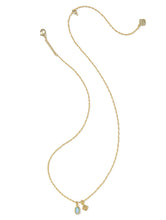 Load image into Gallery viewer, Kendra Scott Mini Elisa Dira Gold Necklace in Blue Opal
