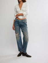 Load image into Gallery viewer, Up All Hours Slim Jean in Blue Delphinium
