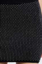 Load image into Gallery viewer, Heart Eyes Sweater Mini Skirt in Black
