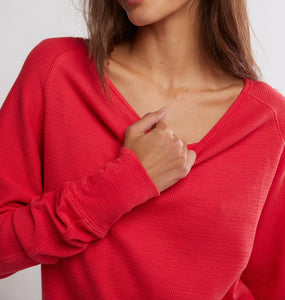 Jess Long Sleeve in Salsa