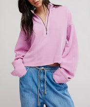 Load image into Gallery viewer, Celeste Quarterzip in Hummingbird Pink
