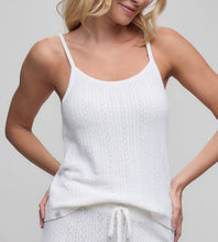Load image into Gallery viewer, CozyChic Ultra Lite Pointelle Tank Top in Pearl
