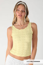 Load image into Gallery viewer, Floral Edge Top in Pale Banana

