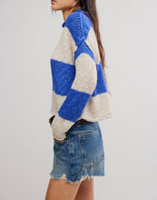 Load image into Gallery viewer, Opal Rugby Stripe Sweater in Cobalt Combo
