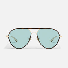 Load image into Gallery viewer, Say Less in Amber Tort Frame / Aqua Lens
