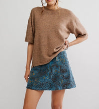 Load image into Gallery viewer, Margot Sweater Tee in Brownie Melange
