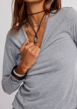 Load image into Gallery viewer, Nova Long-Sleeve Tee in Greyhound
