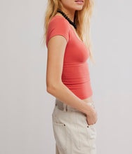 Load image into Gallery viewer, Clean Lines Baby Tee in Rose Sienna
