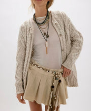 Load image into Gallery viewer, Opal Rollneck Knit Cardigan in Tea
