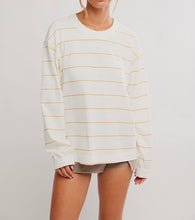 Load image into Gallery viewer, Printed Hustle Layer in Awning Stripe Ivory
