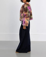 Load image into Gallery viewer, Frances Faux Fur Jacket in Multicolor
