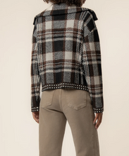 Load image into Gallery viewer, Rue Sweater Knit Zip-Up Jacket in Chocolate

