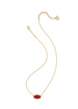 Load image into Gallery viewer, Kendra Scott Gold Elisa Necklace in Red Opal
