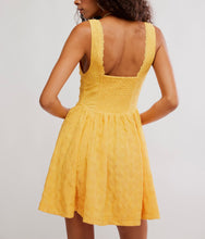 Load image into Gallery viewer, Can’t Help It Mini Dress in Golden Apricot Combo

