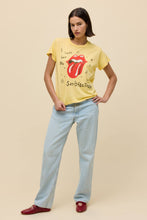 Load image into Gallery viewer, Rolling Stones Satisfaction Doodles Solo Tee in Poppy Yellow
