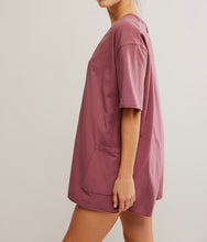 Load image into Gallery viewer, Hot Shot Tee Romper in Clove
