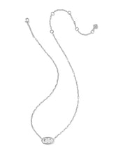 Load image into Gallery viewer, Kendra Scott Elisa Silver Luxe Necklace in White CZ

