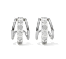 Load image into Gallery viewer, Kendra Scott Jane Silver Convertible Huggie Earring in White Enamel
