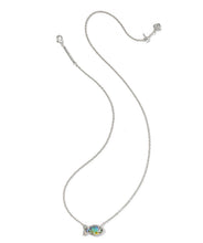 Load image into Gallery viewer, Kendra Scott Parker Fish Silver Pendant Necklace in Abalone Shell
