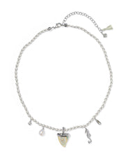 Load image into Gallery viewer, Kendra Scott Oleana Seahorse Silver Charm Necklace in Iridescent Abalone

