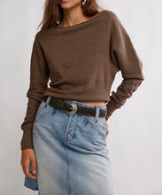 Load image into Gallery viewer, Jess Long Sleeve in Coco Brown Heather
