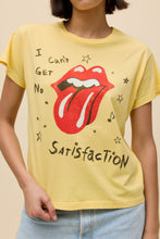 Load image into Gallery viewer, Rolling Stones Satisfaction Doodles Solo Tee in Poppy Yellow
